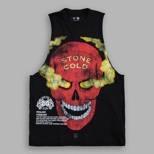 Darc sport STONE COLD "TOMMY" MUSCLE TEE IN BLACK/RED